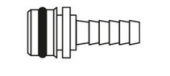 Flojet 21000130A - Straight Stainless Steel Nozzle 3/8" (9.5 mm) for G56, K56 & G60