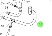 Steyr Z002107-0 - IFG Return Cooling Water Hose Assembly