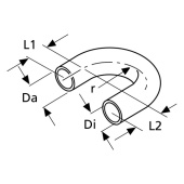 Webasto 1319623A - MOULDED HOSE D20 180 DEGREES L=88 (Previous: 29938A)