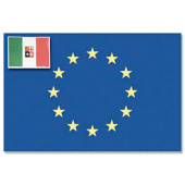 Europe + Italy Marine Flag 20X30 cm