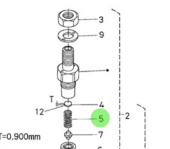 Nanni Diesel 970142171 - Fuel Nozzle Spring for Injection Nozzle Assemblies
