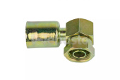 Webasto 6280110FG006A - Crimp Fitting Female 1/2 Inch 90 Degrees Rotalock Block 1 Inch 14uns 2B (Previous: 80110FG006)