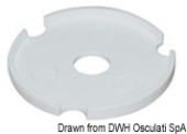 Osculati 41.133.00 Round White Polyethylene Underplate for Welded Pulpit Bases – Ø48.2 mm, 100 pcs