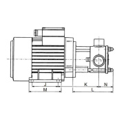Johnson Pump FIP25B-BSP00M01F80 - FIP25 Bronze Pump With Motor for Flange Mounting