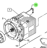 Bukh 544A0320 - Clamp for DV36 and DV48 Rear End Rotating Weight and Fuel Lift Pump