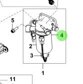Bukh 31929-17500 - Heater Seal for S270J Fuel System