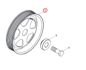 Northern Lights R503880 - CRANKSHAFT PULLEY 188mmOD NL10