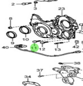 Nanni Diesel 970312084 - Timing Case and Rear Plate Bolt for T4 Series Engines