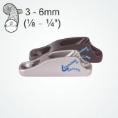 Clamcleat CL702 Aluminium Boom Cleats for 3–6 mm Rope and 29–32 mm Tubes