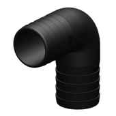TruDesign Hose Connector 90° - 38 mm, Black
