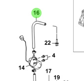 Bukh 00116-5S103 - Oil Extraction Pump Outlet Hose for R210J and S270J Engines
