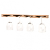 Teak Ceiling Mounted Wine Glass Holders