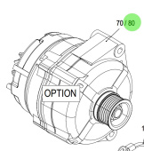 Steyr Z026143-0 - EG Alternator Assembly 28V 100A