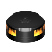 Lopolight 201-023S-FB-B - Navigation Light 2NM 360° Yellow/Strobe, Black W/FB Base