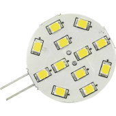 Dixplay Bulb G4 Horizontal 8-35V 2W - 12 LED Cool White - Ø30mm