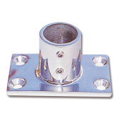 Trem AISI 316 Mirror-Polished Stainless Steel Rectangular Base 90° for Ø22–25 mm Pipe