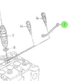 Nanni Diesel 970142117 - Glow Plug Cable for 2.40HE Engines