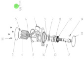 Nanni Diesel 970311169B - Sea Water Pump M1KZ-M1KD for T4 Series Engines