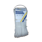 Euromarine White Polyester Lanyard - Ø14mm - 9m With 30cm Spliced Loop