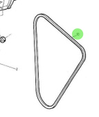 Nanni Diesel 970307133 - Alternator Drive V-Belt for HE Series Engines