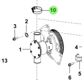 Bukh 90E09-05004 - Ear Clamp for R210J Sea Water Pump and Oil Cooler
