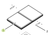 Isotherm SGC00145AA – Lid Kit for BI29 Built-In 29(II) Dual Refrigerator
