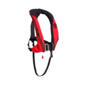 Ocean Safety Inflatable Life Jacket Sport 170 N Self Harness Red / Carbon Black