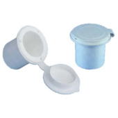 Nuova Rade 35791 - Case For Shower Head, Round, W/Lid, Ø66mm, White
