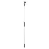 Nuova Rade 44261 - Telescopic Hooks 2-Ends, White Aluminium, Ø30mm L120-196cm, Grey