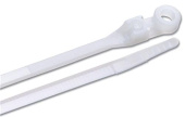 Ancor Mounting Cable Ties, Natural or UV Black, 4" to 14", Packs of 25 or 100