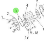 Nanni Diesel 970614616 - F7B Sea Water Pump Gasket for Marine Engines
