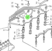 Nanni Diesel 970310915 - Fuel Injection Line for 4.330TDI and 4.340TDI Engines