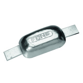 Plastimo 38374 - Weld-on Anode. galvanised steel fixing strap 0.6 kg - Aluminium