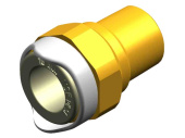 Whale WX1513 - Adapter 1/2" NPT Male 15mm Brass