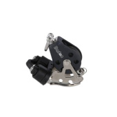 Barton N13511 - Single Swivel Block with Becket and Cam Size 3 45mm – Ball Bearing, Ø45mm Sheave, Max Rope 10mm