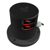 Lopolight 301-109ST-PRO - Navigation Light 3NM 112.5° Red, Port, Double, Black Anodized
