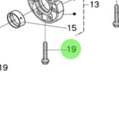 Nanni Diesel 970307316 - Bearing Case Bolt for Crankshaft Assemblies