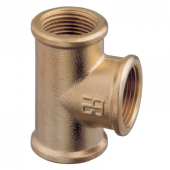 Guidi Brass Equal Tee F/F/F BSPP Pipe Fitting (Female/Female/Female Thread)