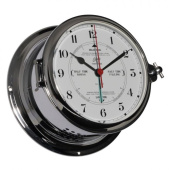 Schatz Tide Clock Royal Brass Chrome Ø180 mm