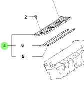 Bukh 22420-3A000 - Right-Hand Rocker Cover Assembly for S270J Engines