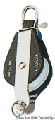 Viadana Plastinox Single Block with Becket and Swivel or Fixed Head for Rope up to 8-12 mm, 34-56 mm Sheave