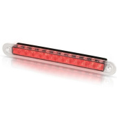 Hella Marine 2XD 959 073-751 - Red LED Recess Strip Lamp, 24V DC, Courtesy - Wide Rim