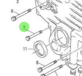 Nanni Diesel 970302737 - M6x50 Bolt for Timing Case and Related Assemblies
