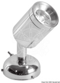 Osculati 13.900.01 - LED spot lamp 12V 52LM, chrome brass