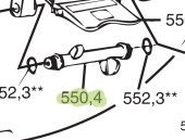 RM69 RM550.4 Sea Lock Lever Shaft