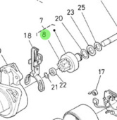 Nanni Diesel 970314261 - Starter Motor Pinion Gear for N3.21 Engines