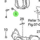 Nanni Diesel 970312076 - Sealing Washer for Timing Gear and Rear Plate