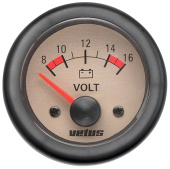 Vetus VOLT12W - Voltmeter Cream 12 V (10-16V) Cut-out Size Ø 52 mm
