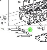 Nanni Diesel 970316131 - EGR Inlet Gasket for T4 Series Engines