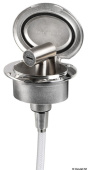 Osculati Elissa Stainless Steel Boat Shower 118x97 mm with Tiger Shower Head with White Nylon Hose 2,5 meter - 15.303.60